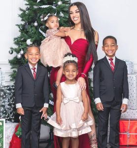 Bianca Raines Prince with her childrens