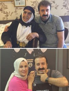 Mehmet Sur with his Mother and Wife